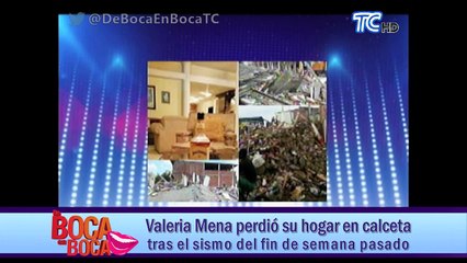 Valeria Mena perdió su hogar en Calceta tras el sismo