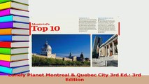 PDF  Lonely Planet Montreal  Quebec City 3rd Ed 3rd Edition Download Online