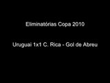 Uruguai 1x1 Costa Rica - Eliminatórias 2010 - Gol de Abreu