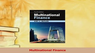 Read  Multinational Finance Ebook Free