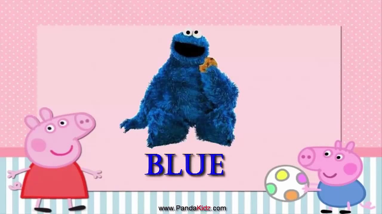Peppa Pig Color BLUE Peppa Pig ABC Song Nursery Rhyme Finger Family Song Nursery Rhymes video snippe