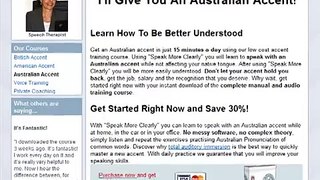 Free Australian Accent Training Manual