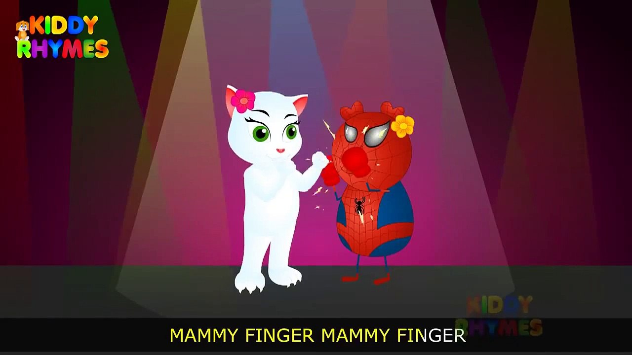 Spiderman Finger Family VS Talking Tom Finger Family Spiderman Peppa pig Spiderman Finger Family vid