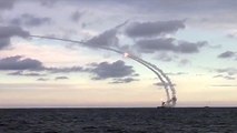 Russian Сruise Missiles Launched at Syria from the Caspian Sea