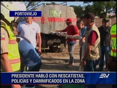 Actividades de Rafael Correa en Manabí 18-04-2016