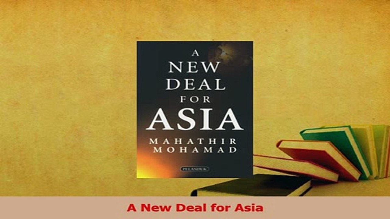 PDF  A New Deal for Asia Read Full Ebook