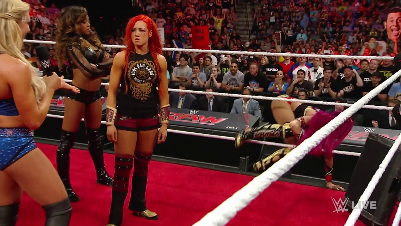 Charlotte honored in the official WWE Women's Championship presentation  Raw, April 4, 2016