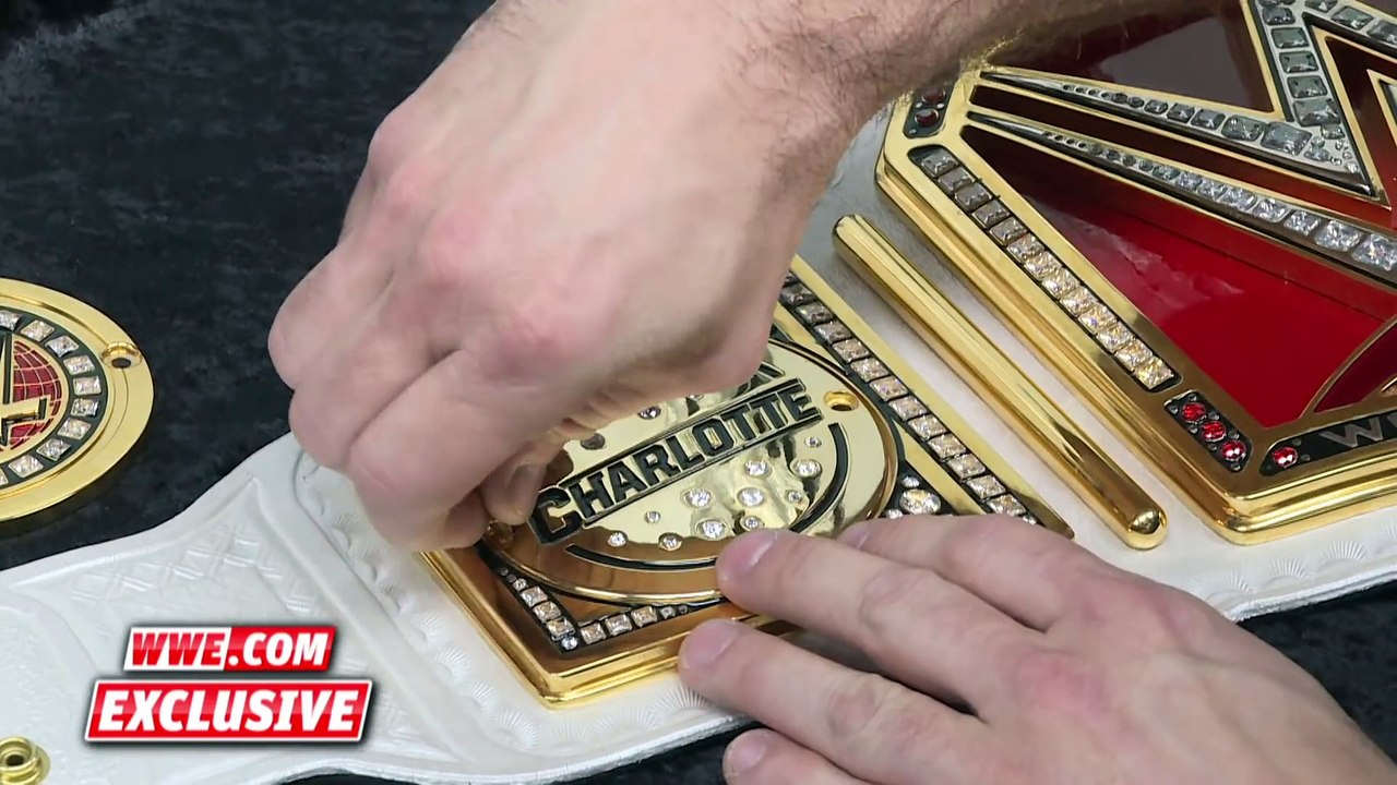 Charlotte's WWE Women's Title belt gets some flair  April 4, 2016