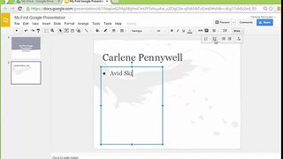 Add Slide & Bulleted Text in Google Slides