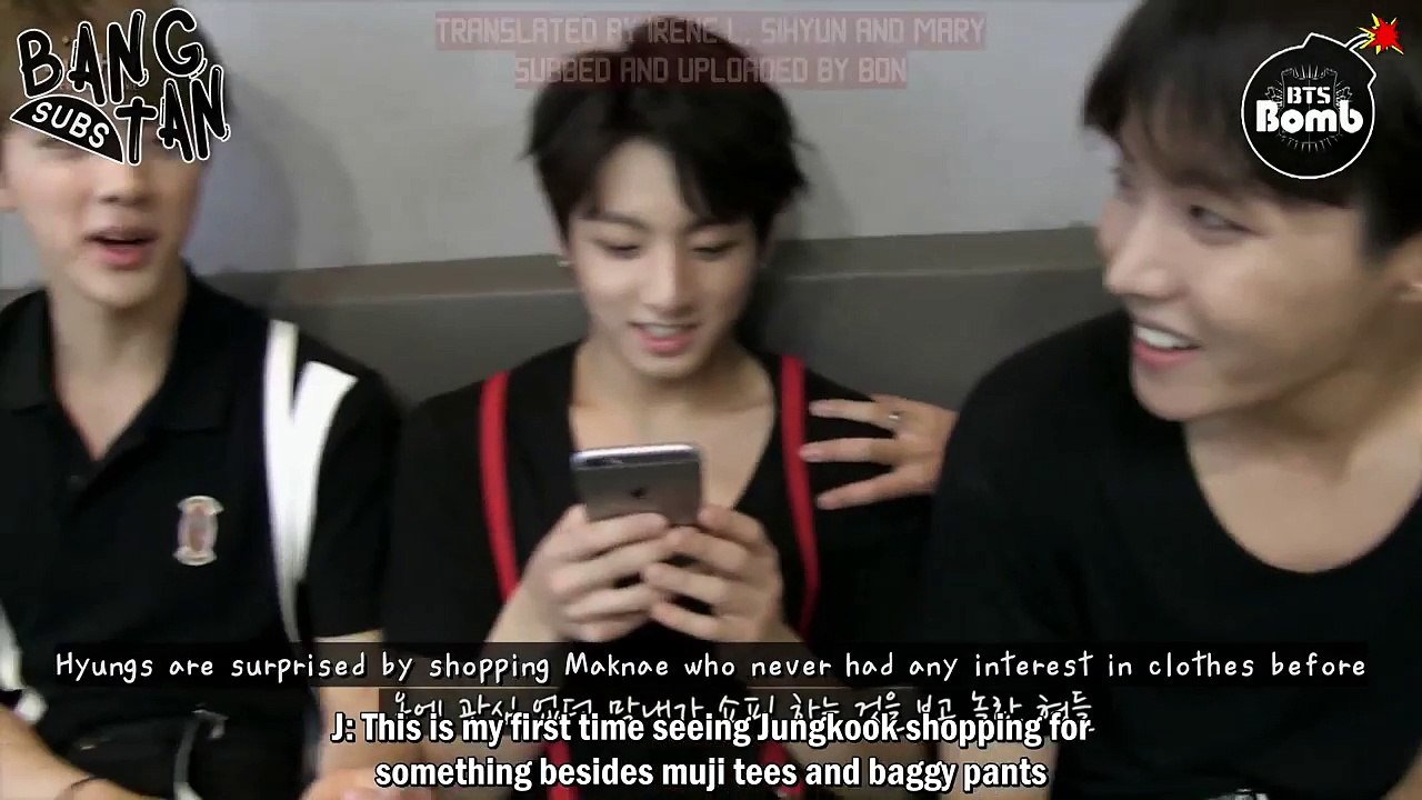 [ENG] 160419 BOMB:  Jung Kook's shopping