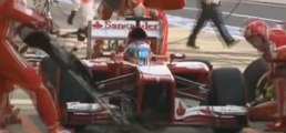Fernando Alonso record du monde de pit stop en 1,95 secondes