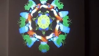 Interactives kaleidoscopes by Frédéric Durieu