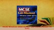PDF  MCSE Windows 2000 Server Lab Manual Exam 70 215 Download Online