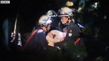 Baby rescued from rubble after Japan earthquake