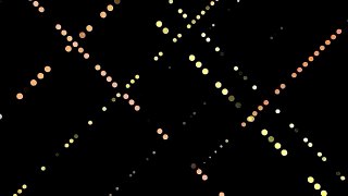 Stock Footage : Dot point LED neon abstract line Dot9 B2am