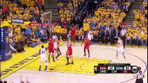 Klay Thompson Step-Back Three - Rockets vs Warriors - G2 - April 18, 2016 - 2016 NBA Playoffs