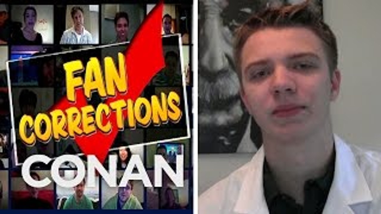 Fan Correction: There Arent Two Oxygen Molecules In Water! - CONAN on TBS