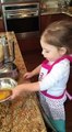 Baking Blizzard chocolate chip cookies with Zohar