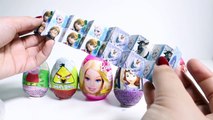 Surprise Eggs Frozen Barbie Peppa Pig Sofia Cars 2 Angry Birds Mickey Minnie Huevos Sorpresa Part 7