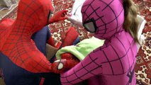 Spiderman vs Joker Pink Spidergirl Catwomen! Frozen Elsa Arrested! Superhero Fun in Real Life