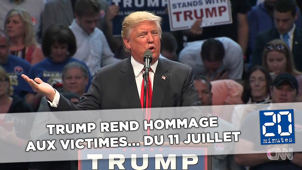 Donald Trump rend hommage aux victimes... du 11 juillet
