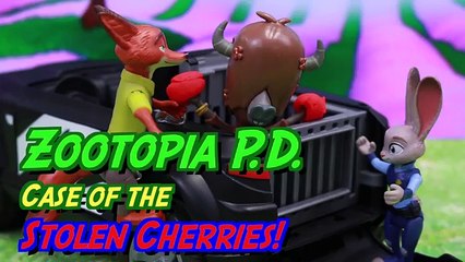 Zootopia Police Nick and Judy Chase Yax Who Steals Cherries from Jerry Jumbeaux and Put Him in Jail