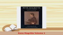 PDF  Rene Magritte Volume 1 Download Online