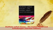 Download  Staffelei selbst bauen  Die besten Ideen und Erfindungen German Edition Download Online