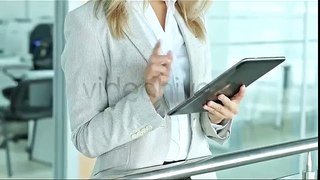 Business Lady With Pad (Stock Footage) (Videohive After Effects Template)