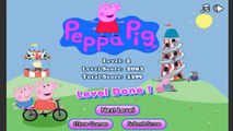 Peppa Pig y  Geroge en aventuras en bicicleta | juegos de niños