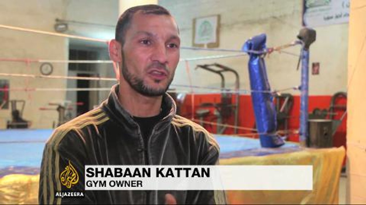 Syrian gym offers respite from fighting
