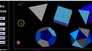 Platonic solids (3D multifiles with Geogebra4.25 in html5)
