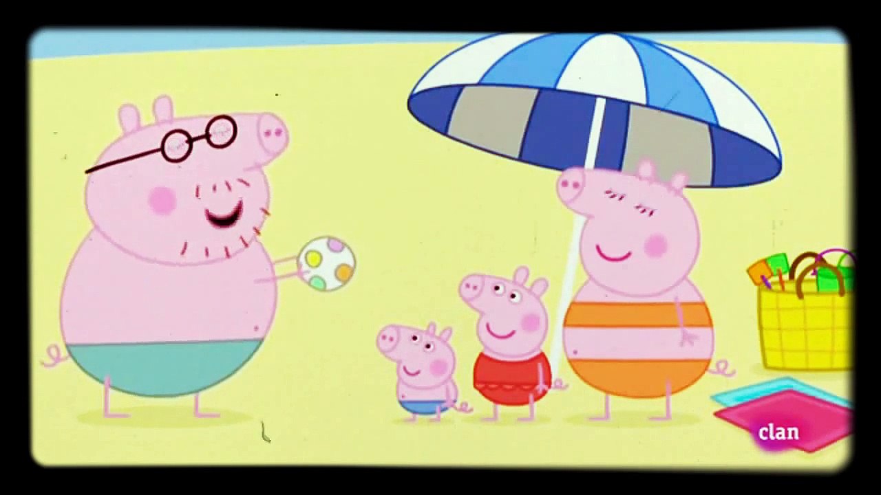 Peppa pig na praia