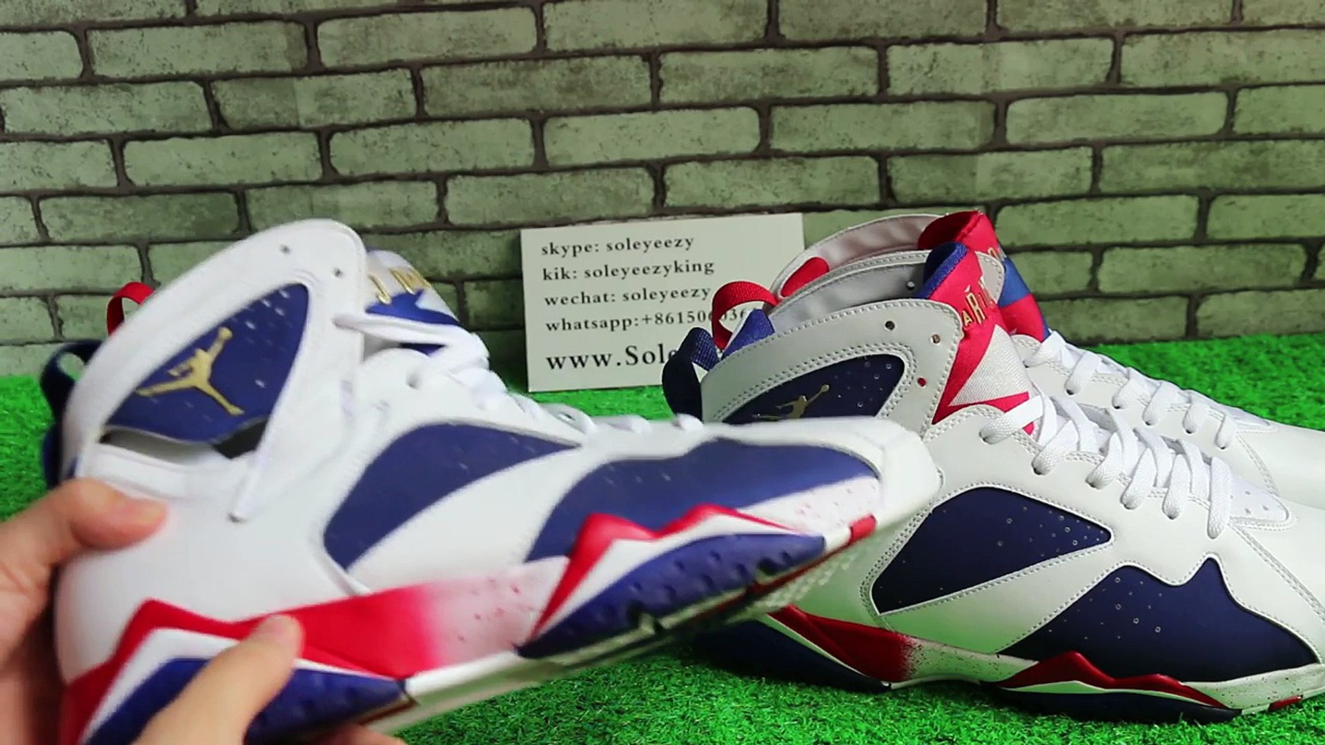 jordan 7 real vs fake