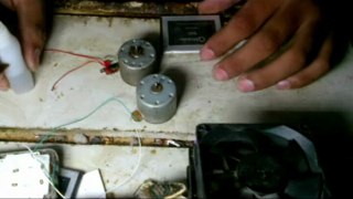 how to make Power full Generator 2 motars and 2 pc fans 2