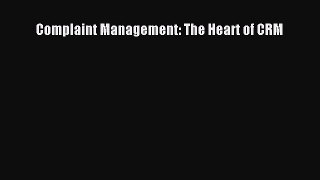 Download Complaint Management: The Heart of CRM PDF Online