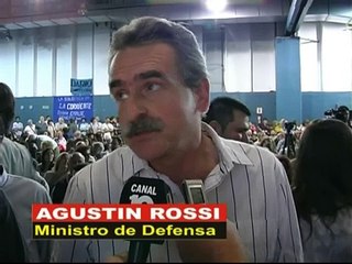 CANAL 10 TEVE - AGUSTIN ROSSI MINISTRO DE DEFENSA