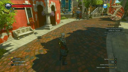 The witcher 3 Blood and Wine, parte 59, Con la duquesa en la fiesta de mascaras