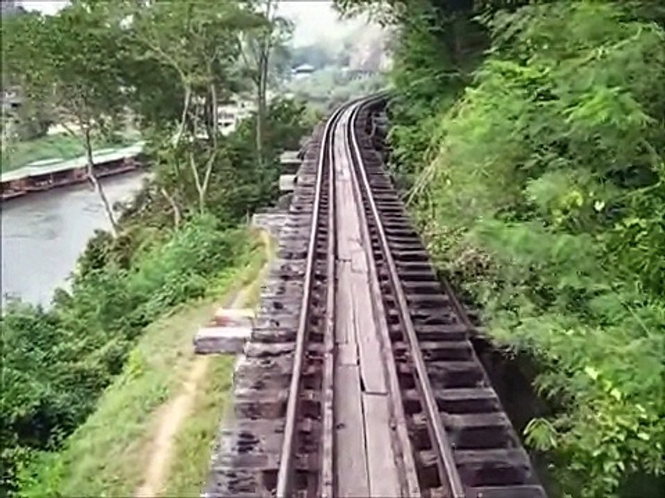 from Kanchanaburi Bridge over the River Kwai to our village over the Wooden Viaduct: Vlog 21