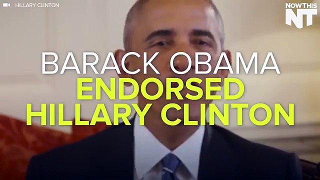 President Obama Endorses Hillary Clinton