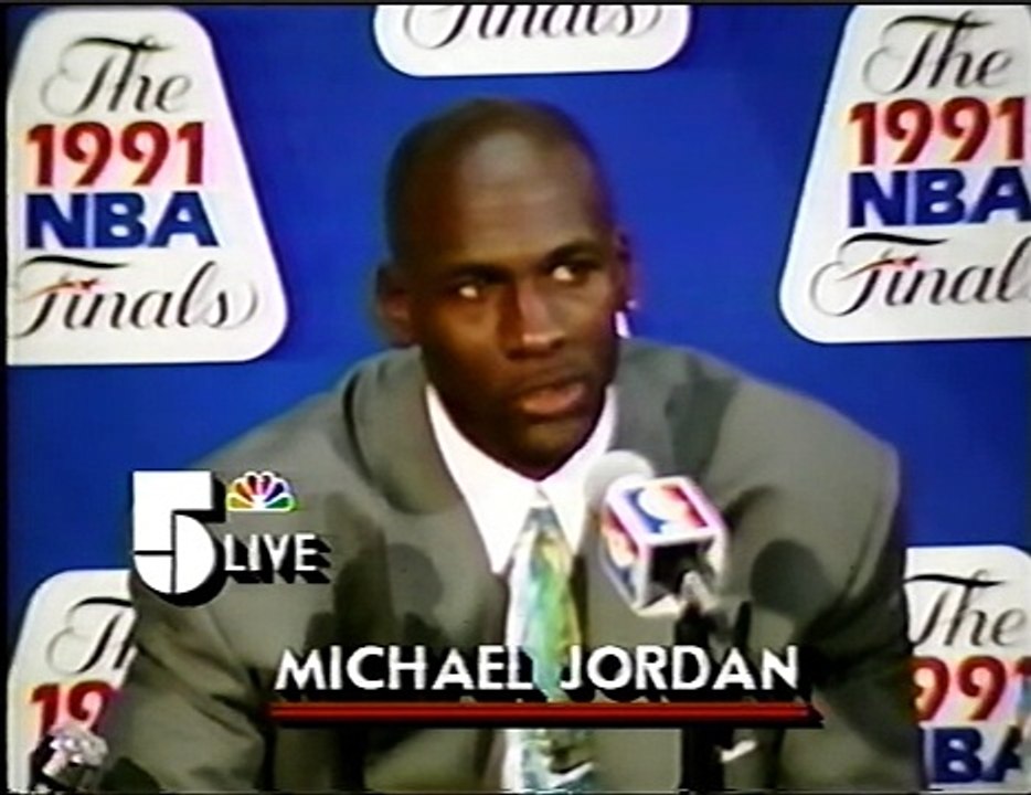 MICHAEL JORDAN 1991 NBA FINALS GAME 2 - POST GAME INTERVIEW