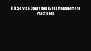Read ITIL Service Operation (Best Management Practices) E-Book Free