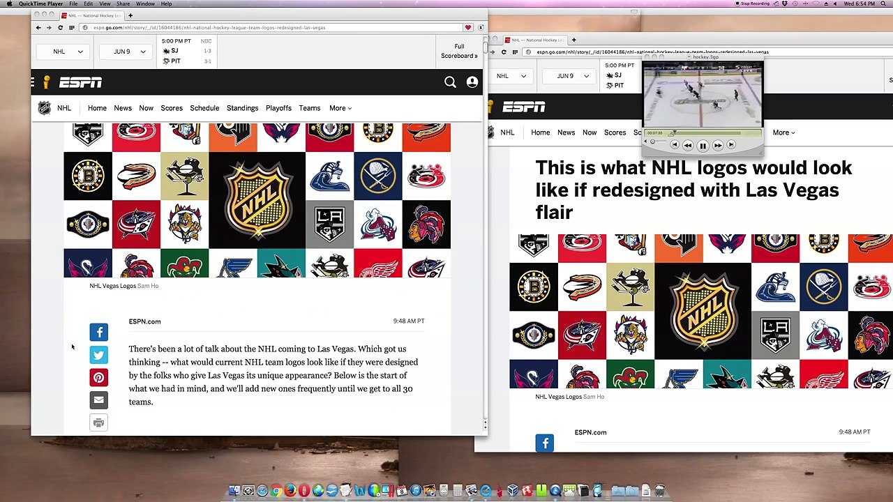 Vegas style NHL hockey logos - pretty cool ! check it out !