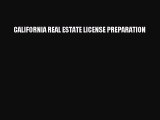 [PDF] CALIFORNIA REAL ESTATE LICENSE PREPARATION [PDF] Full Ebook