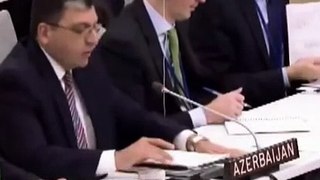 Азербайджан против России на Генассамблее ООН по Украине 27 03 2014