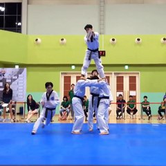 Casser une planche à 4m de haut avec son pied en backflip !!