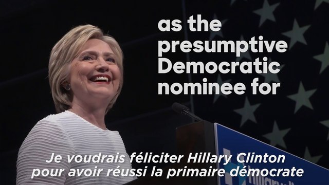 Le soutien d'Obama à Hillary Clinton