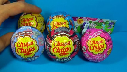 6 Chupa Chups surprise eggs MONSTER HIGH Disney PRINCESS Maya The Bee My Little PONY mymillionTV