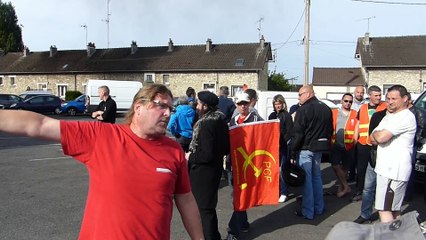 Tergnier: piquet de grève au Technicentre