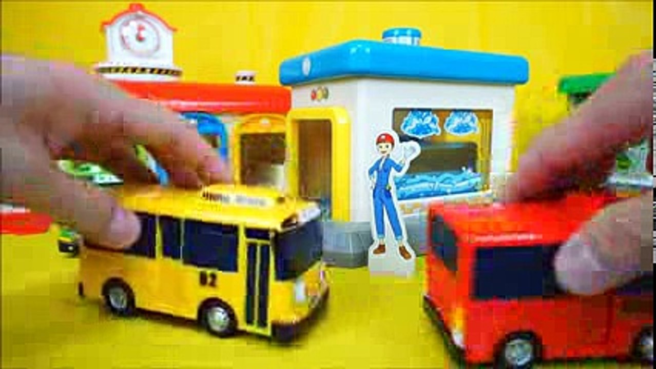 꼬마버스 타요 차고지 주유소 세차장 장난감 놀이 Tayo the little bus car toys Тайо Игрушки